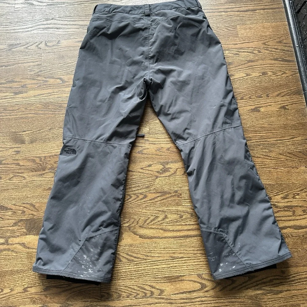 North Face Freedom Insulated Ski Pants Gray Mens Large Waterproof Dryvent L